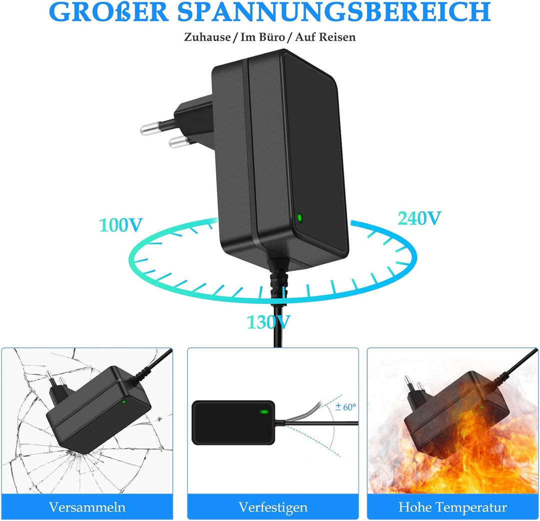 23.5V Ladegerä Kompatibel mit Bosch Akku Staubsauger Unlimited Serie 6/7/8, Pro Animal Serie8 Netzte