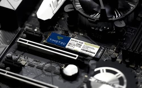 Timetec 256 GB SSD 3D NAND TLC SATA III 6 Gb/s M.2 2280 NGFF 128 TBW Lesegeschwindigkeit Bis zu 550
