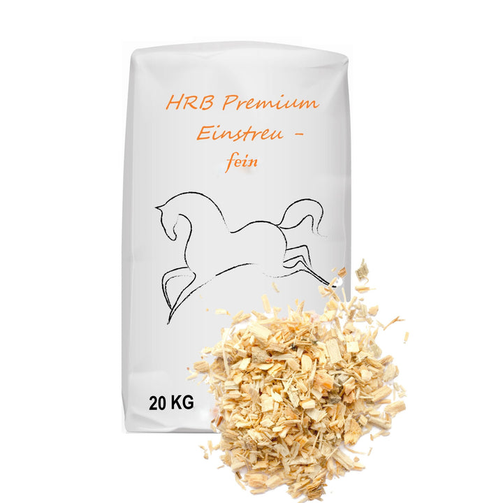 HRB Premium Einstreu fein Holzspan 20 Kg Horse, Hanf bzw. Leinenstroh Ersatz Einstreu hohes Volumen,