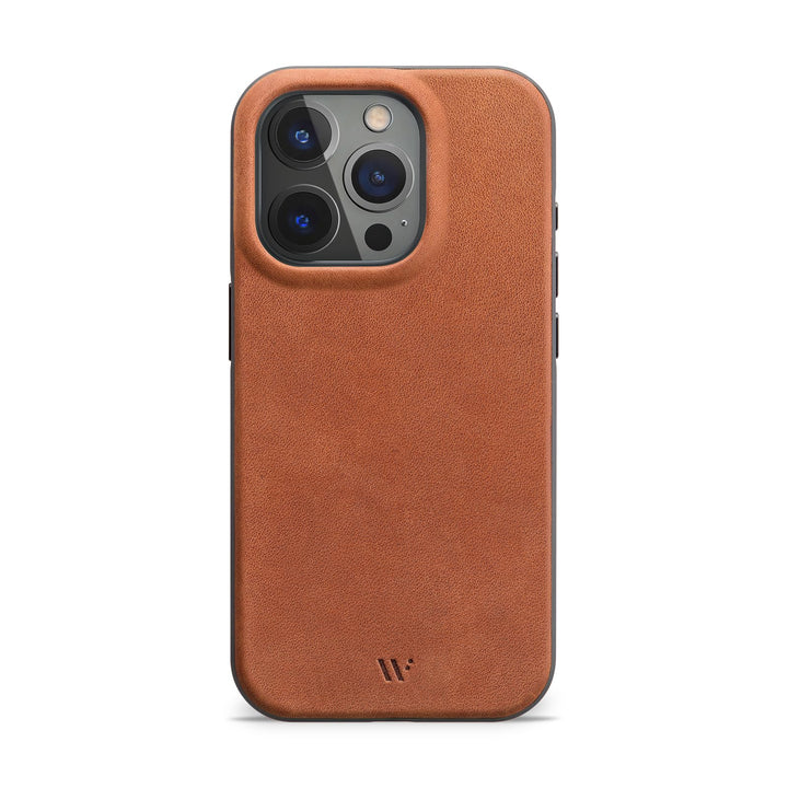 WIIUKA Hülle für iPhone 15 Pro, Leder aus Deutschland, Lederhülle extra Dünn, Premium Handyhülle, Ca