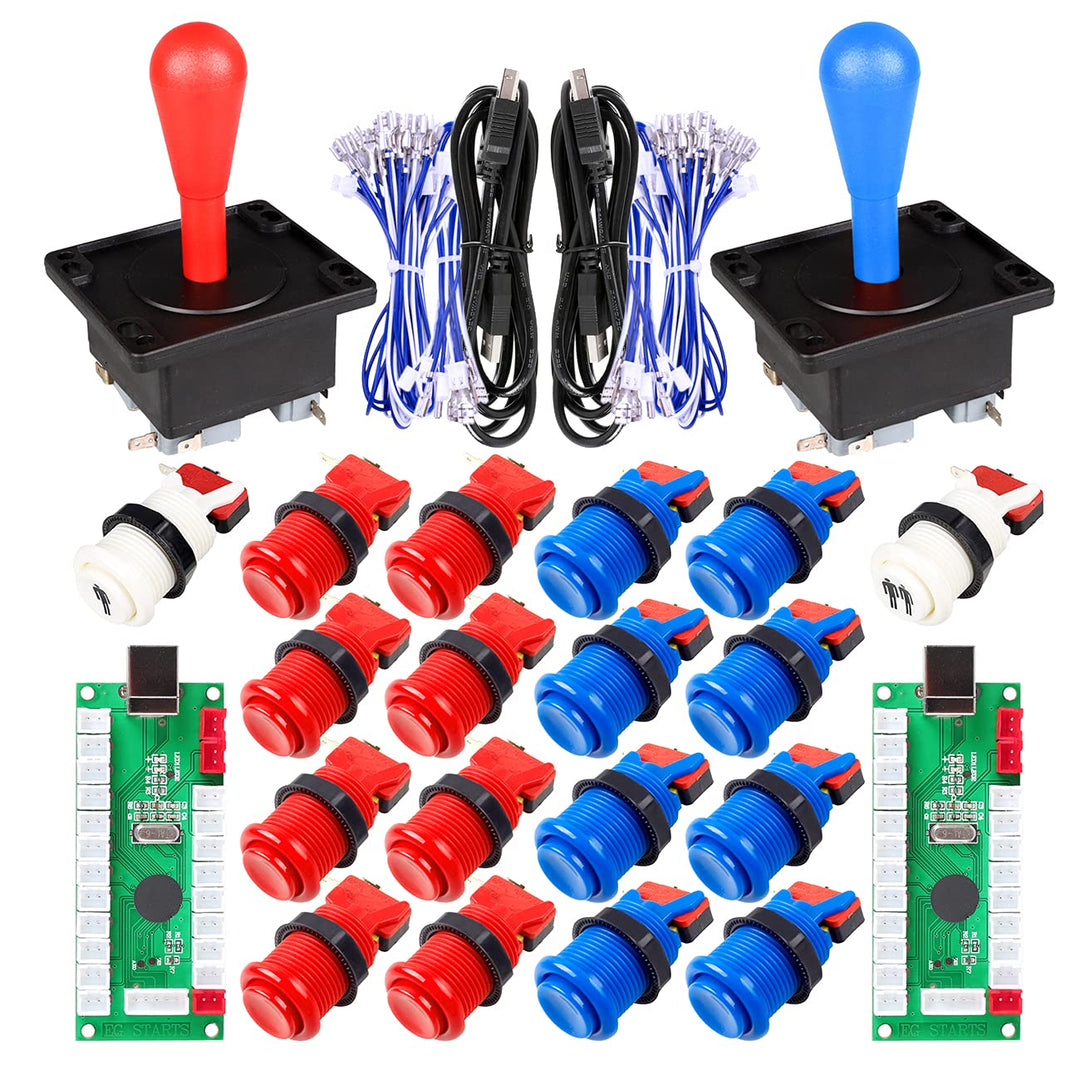 EG STARTS Arcade Spiel DIY-Teile für Mame USB Cabinet 2x Null Verzögerung USB Encoder + 2x 8-Wege-Kl