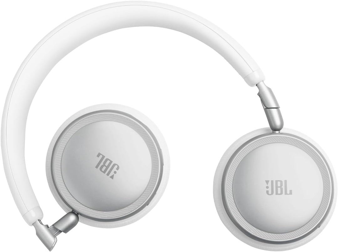 JBL Live 680NC Kabellose On‑Ear‑Kopfhörer mit Noise Cancelling, Weiss | Bluetooth 6.0, Personalisier