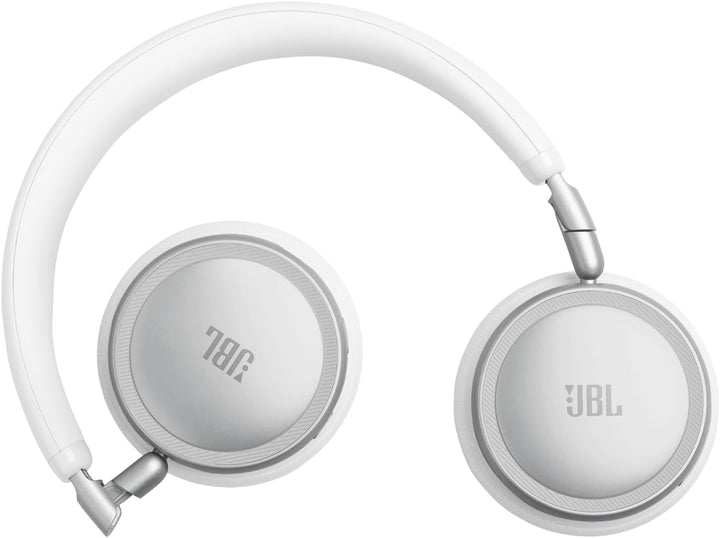 JBL Live 680NC Kabellose On‑Ear‑Kopfhörer mit Noise Cancelling, Weiss | Bluetooth 6.0, Personalisier