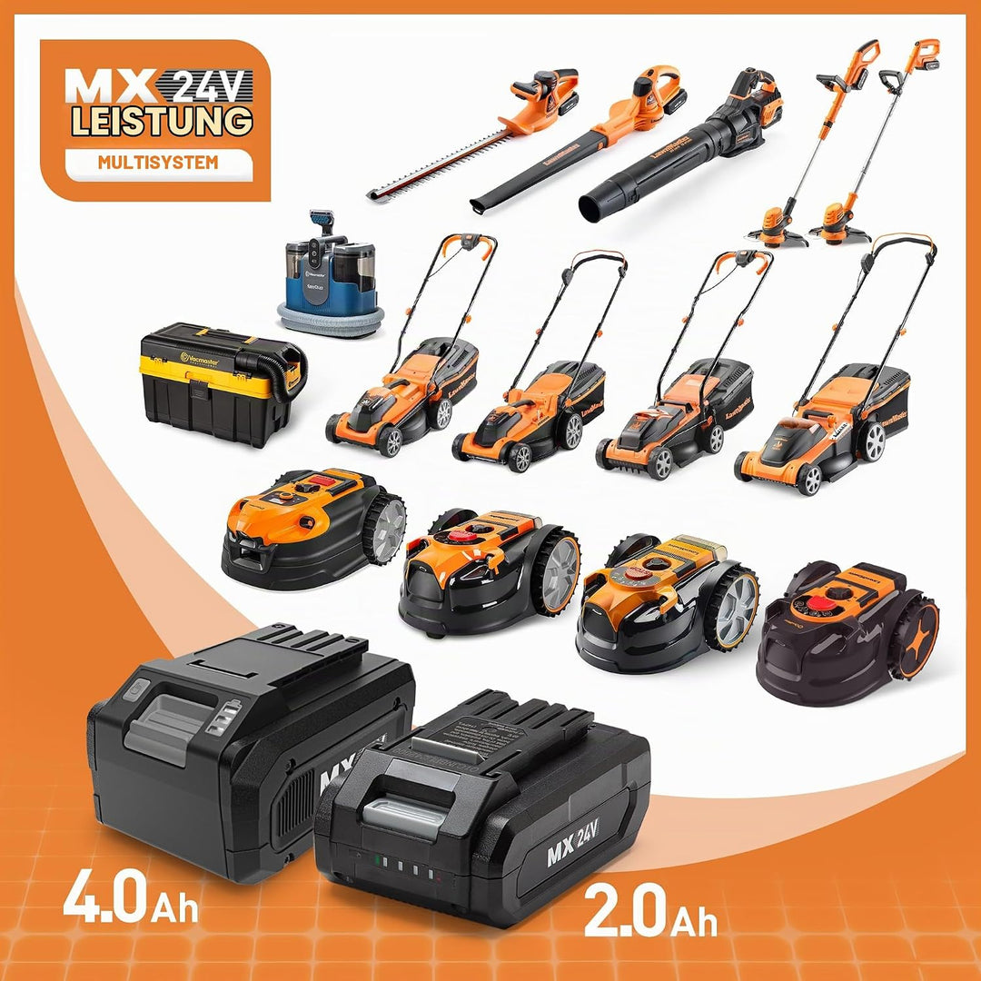 BATERÍA LAWNMASTER 24V 2.0AH LI ION, 24V 2A