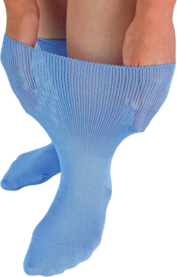 Ohne Gummi Ödeme Socken mit Antirutsch Noppen | Herren & Damen | Dr. Socks | Extra Weite Antirutsch