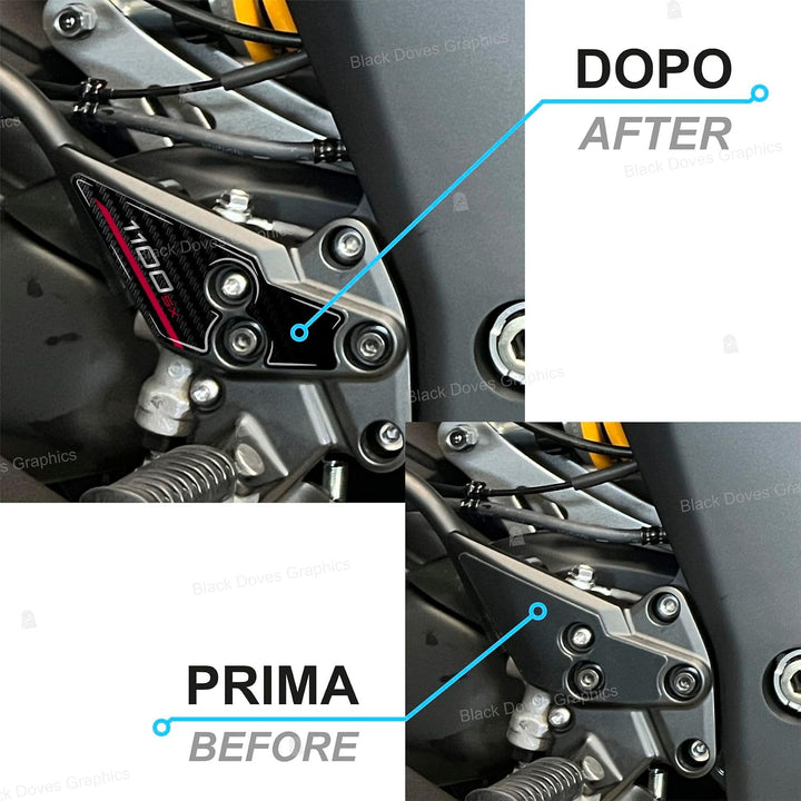 Harzbeschichtete 3D-Aufkleber kompatibel mit Kawasaki Ninja 1100 SX 2025 Metallic Matte Graphenestee