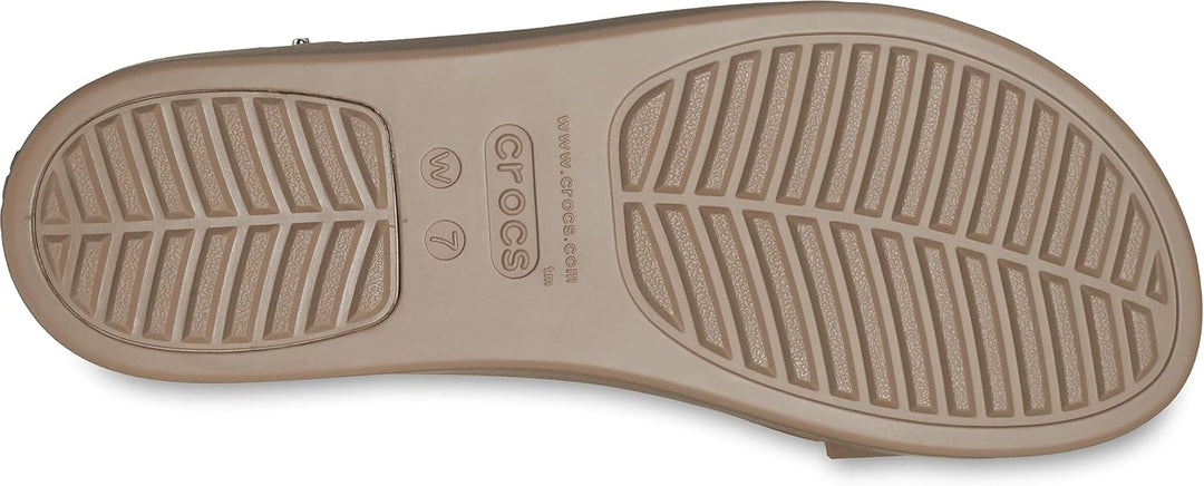 Crocs Damen Brooklyn Low Wedge Sandalen 33/34 EU Latte Mushroom, 33/34 EU Latte Mushroom