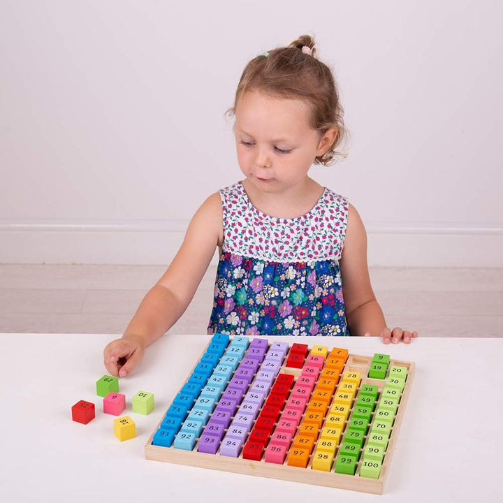 Bigjigs Spielzeug Holz Anzahl Fach - Educational Counting Brett