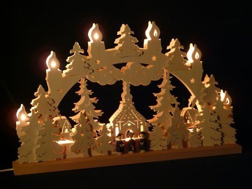 SchwibboLa Original erzgebirgischer Marken schwibbogen lichterbogen 50 x 32 cm s50-1_42