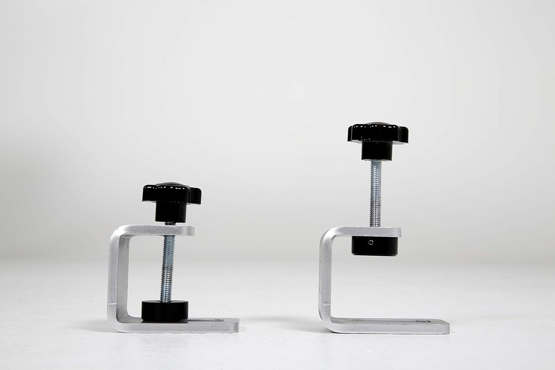 DISPLAY SALES Tischklemme Armklemme (2 St.) für Scheiben und Platten bis 8 mm Stärke Klemme für Tisc
