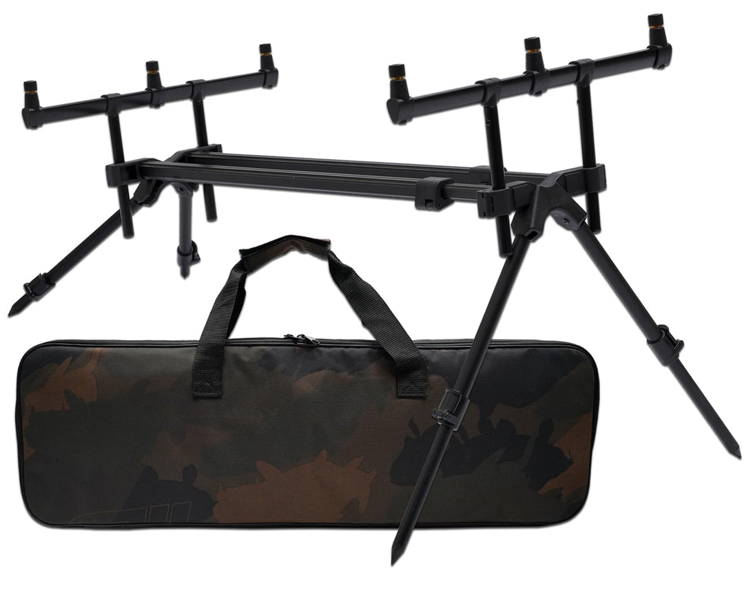 Angel-Berger Magic Baits Luxus Rod Pod Verschiedene Modelle mit Tasche, Luxus Rod Pod