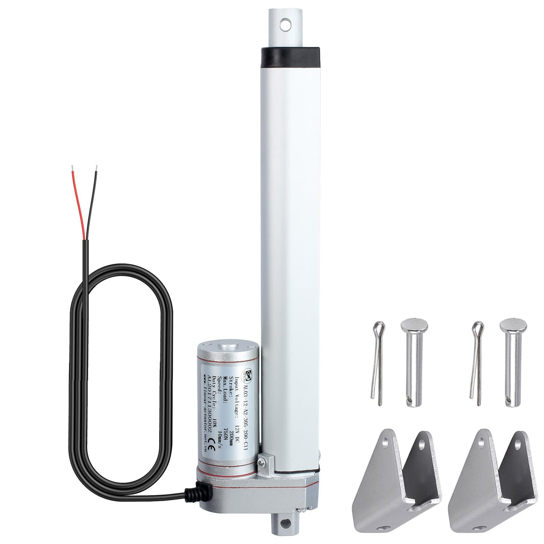 Justech Linear Actuator Motor Linearantrieb Linearmotor Verstellantrieb Toröffner 12v DC 750N 200mm,