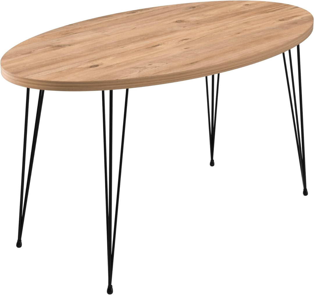 [en.casa] Couchtisch Skævinge Beistelltisch 43 x 90 x 50 cm Kaffeetisch aus Spanplatte und Metall So