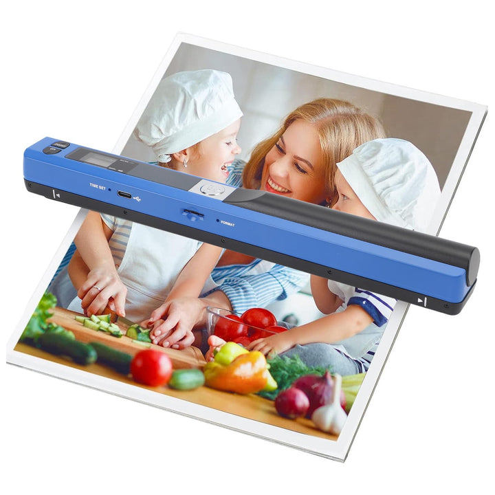 Tragbarer Scanner, Handheld -Foto -Scanner, für A4 -Farbdokumente, 300/600/900DPI JPG PDF -Format, B