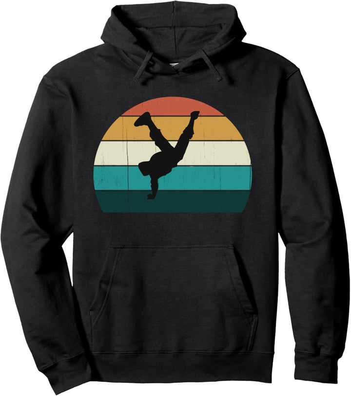 Retro HipHop - Vintage Sonnenuntergang Pause Tanz Routine Pullover Hoodie