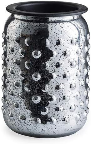 Candle Warmers MERCURY GLAS Illumination Duftlampe elektrisch aus Glas silber, Silber