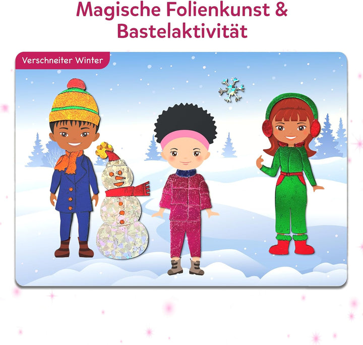 Skillmatics Kunst & Bastelaktivität- Folienspass Verkleide die Figuren, Schmutzfreie Kunst für Kinde