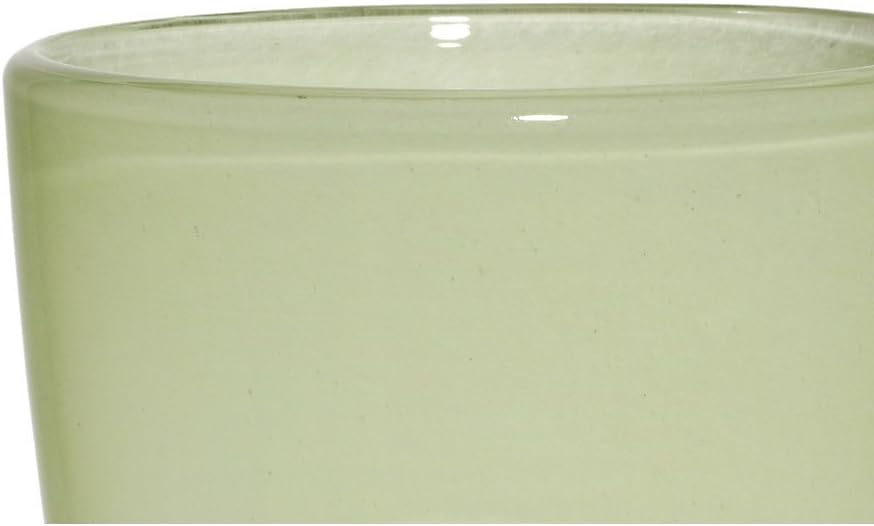 CRISTALICA Bouquet Vase Blumenvase Übertopf Colori Grün H 26 cm D 16 cm Handgeformt Mundgeblasenes G