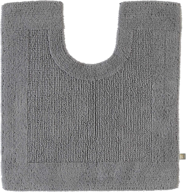 RHOMTUFT 4515316078 Badteppich mit Aussparung Prestige 60 x 60 cm, Aqua 60 x 60 cm WC-Vorleger mit A