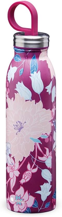 Aladdin Chilled Style Thermavac Trinkflasche Edelstahl 0.55L Dahlia Berry – Thermosflasche Hält 9 St