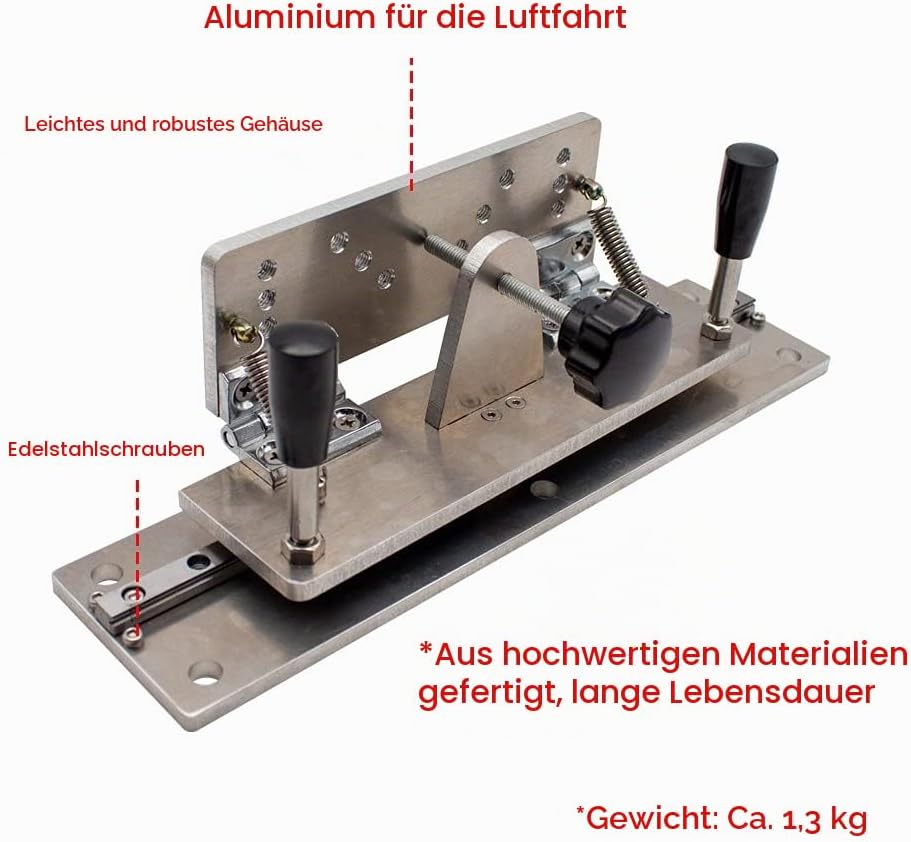 Toplionace Universal Messerschärfer Vorrichtung mit Beweglicher Schiene, Bandschleifer Messerhalter