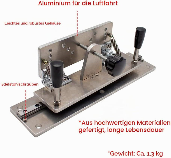 Toplionace Universal Messerschärfer Vorrichtung mit Beweglicher Schiene, Bandschleifer Messerhalter