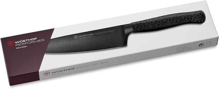 WÜSTHOF Performer Kochmesser 16 cm, Schwarz,silber Kochmesser, 16 cm Klinge Single, Kochmesser, 16 c