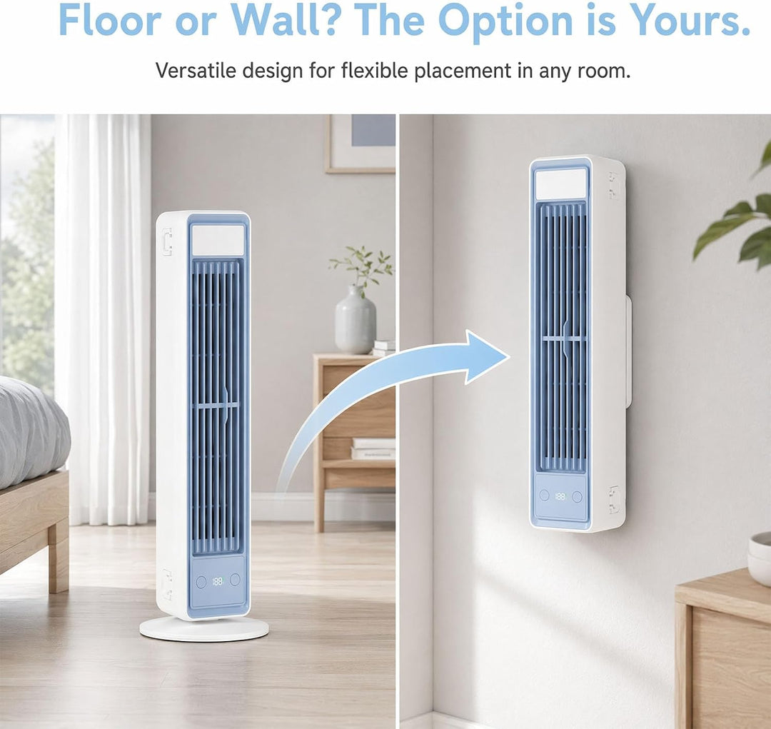 Mobiler Luftkühler für Schreibtisch & Büro, Tragbare Klimaanlage Kompakt, Leiser Tischventilator ohn