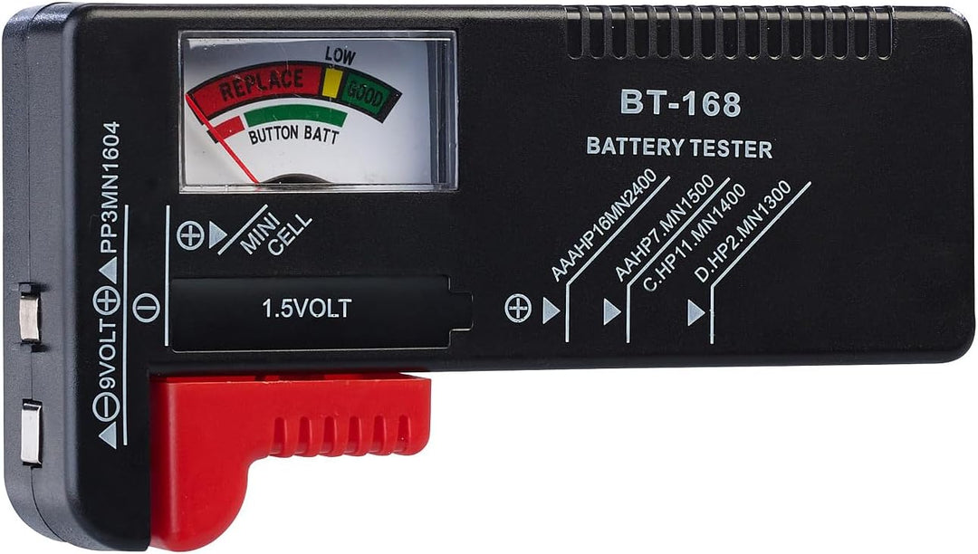 tka Köbele Akkutechnik Batterie-Box: 2er-Set Aufbewahrungstaschen für 148 Batterien mit Batterie-Tes