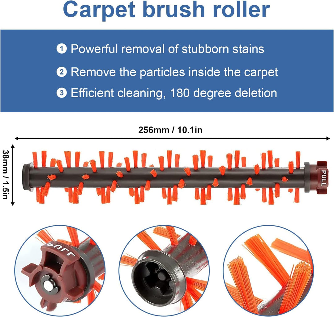 Hauptbürste Filter Zubehör für Bissell Crosswave 3-In-1, 1 Mehrzweck-Hauptbürste + 1 Haustier-Rollbü