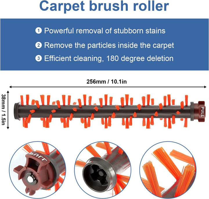 Hauptbürste Filter Zubehör für Bissell Crosswave 3-In-1, 1 Mehrzweck-Hauptbürste + 1 Haustier-Rollbü