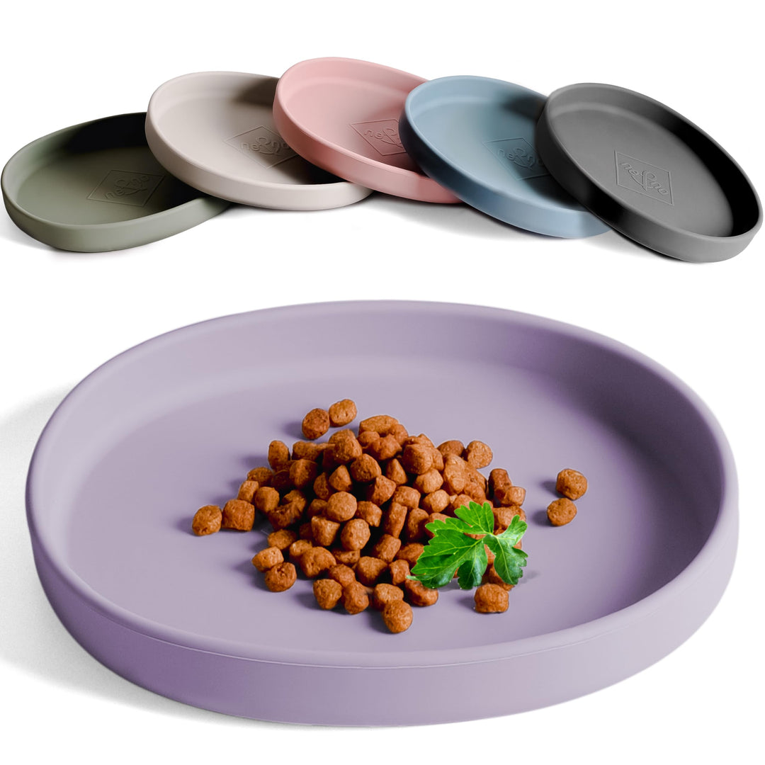 ne&no Nala Collection Flach Katzennapf Silikon Futternapf cool lilac, cool lilac