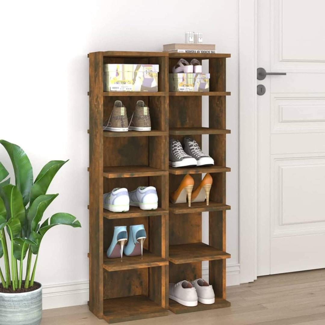 Tidyard 2 STK. Schuhregal Schuhablage Standregal Schuhschrank Schuhaufbewahrung Schuhständer mit 6 R