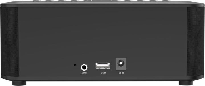Kenwood CR-ST40DAB-B - Stereo Radiowecker mit 3 Weckzeiten, DAB+, UKW, Bluetooth, USB, Ladefunktion,