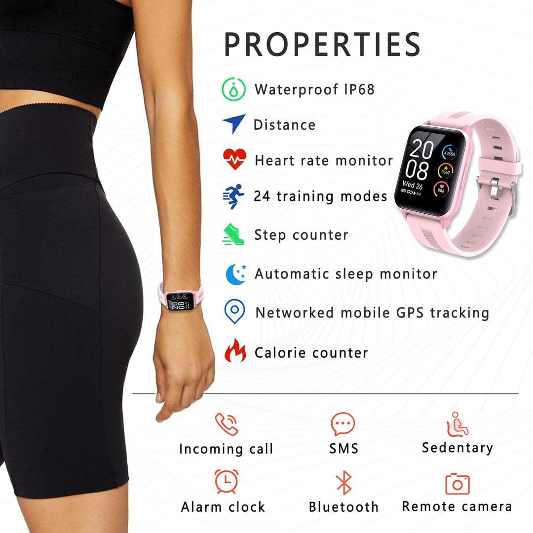 SUPBRO Smartwatch, Fitness Armband Tracker Touch Screen Uhr Wasserdicht IP68 Armbanduhr Smart Watch