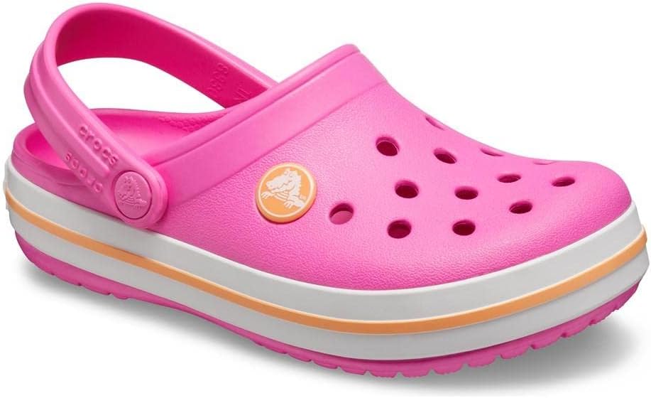 Crocs Unisex Kinder Crocband Kids Clogs 33/34 EU Electric Pink Cantaloupe, 33/34 EU Electric Pink Ca