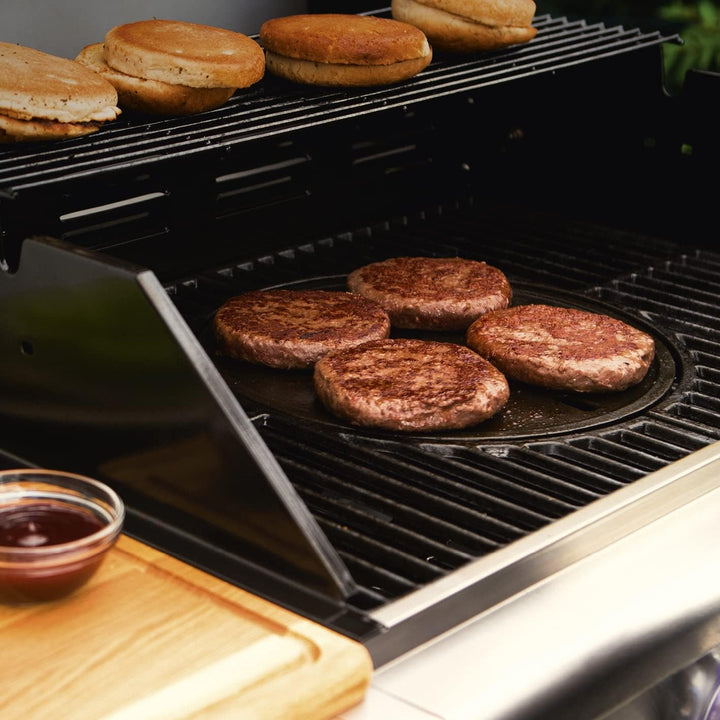 LANDMANN Modulus Grillplatte | Aus emailliertem Gusseisen | Passend für das Grillrostsystem Modulus
