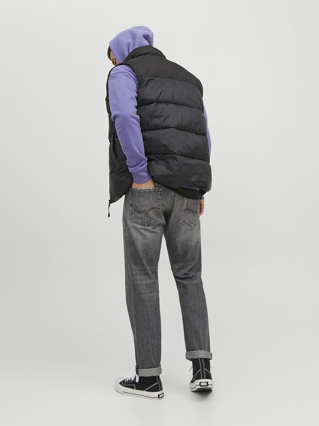 JACK & JONES male Pufferweste Pufferweste XS Schwarz, XS Schwarz