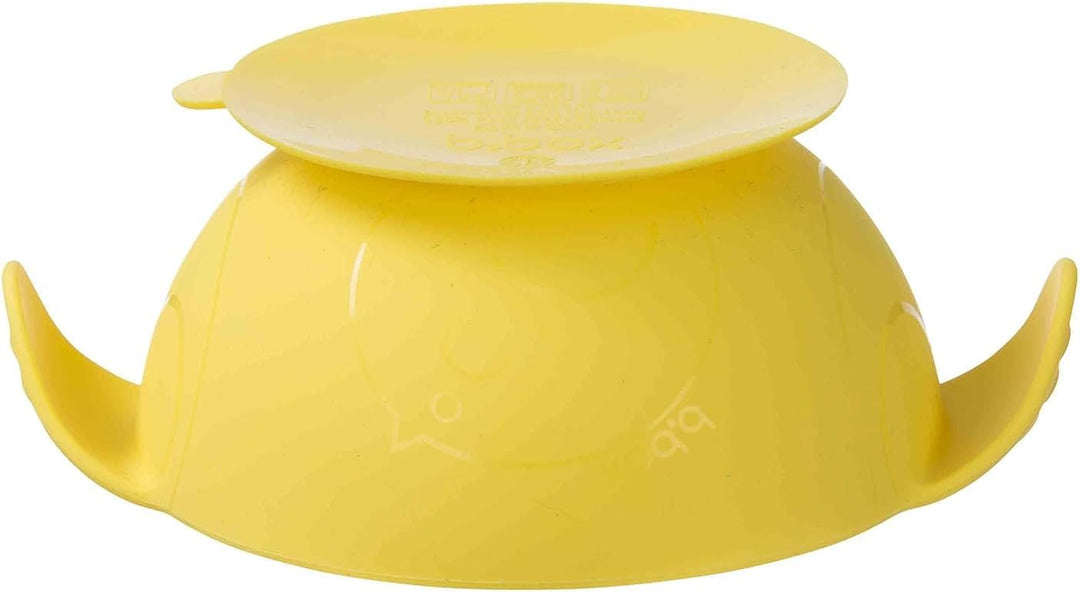 b.box Premier Essens-Set mit Saugnapf und Löffel aus Silikon, Lemon Sherbet, 1 Stück Gelb, Gelb