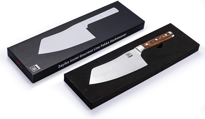 zayiko Hackmesser 19,00 cm Klinge I Scharfes Küchenmesser und Profi Kochmesser aus deutschem Stahl m