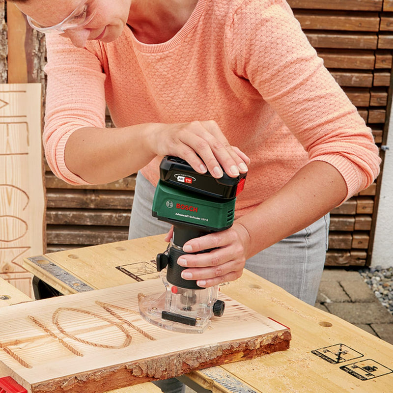 Bosch Akku-Kantenfräse AdvancedTrimRouter 18V-8 (ohne Akku, 18 Volt System, Bürstenloser Motor, im K