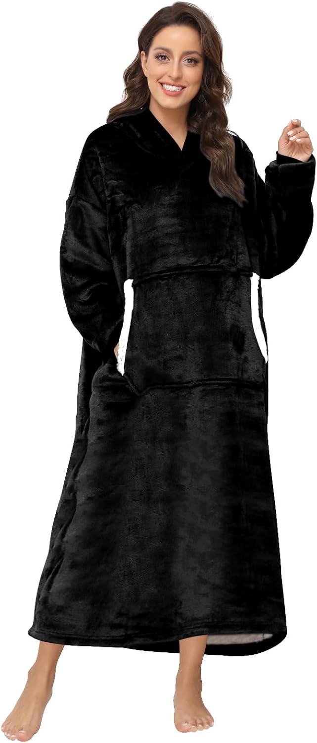 Sendowtek Übergrosse Hoodie Decke Damen Oversized, Sherpa Deckenpulli Weich Super Warme Komfortable