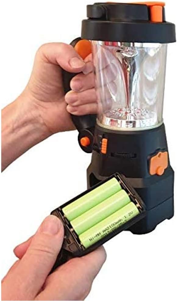 Led Kurbel Laterne - Taschenlampe - Notfall Lampe 4in1 mit Notfallradio - Powerbank 2100mAh - SOS-Si