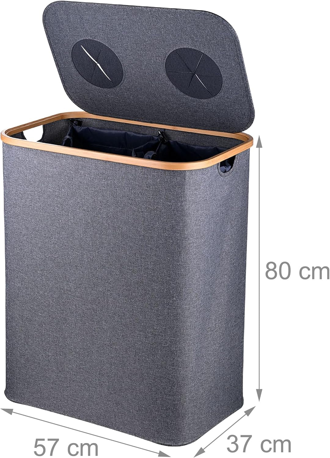 Relaxdays Pfandflaschen Sammelbehälter, 170 L, bis 100 Flaschen, 2 Innenbeutel, Flaschensammler für