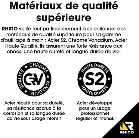 RHINO Manueller Bolzenschneider, Mini-Bolzenschneider, 600 mm, Kabelschneider, kompakter Bolzenschne