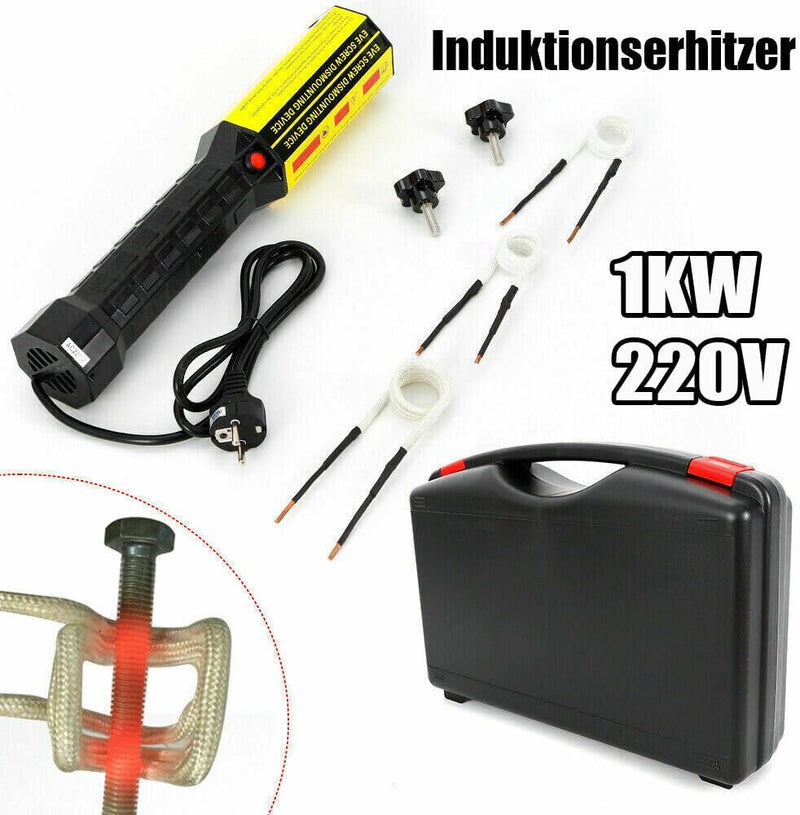 1000W Magnetische Induktionsheizung,220V Schraubenlöser,Handheld Flameless Magnetisches Induktionshe