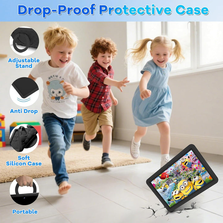 DMOAO Kinder Tablet 10 Zoll Android 15 mit 30GB RAM + 64GB ROM(2TB), 5G WLAN 6, Widevine L1, Elterli