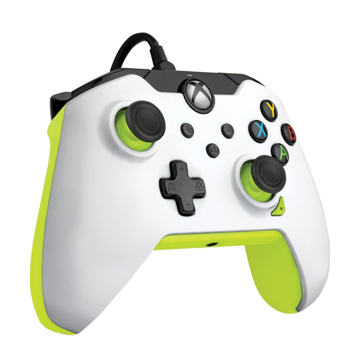 PDP verkabelt Controller Electric weiss für Xbox Series X|S, Gamepad, verkabelt Video Game Controlle