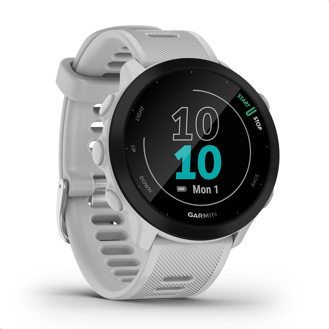 Garmin Forerunner 55 – GPS-Laufuhr mit 1,04“ Always-On-Farbdisplay, täglichen Trainingsempfehlungen,