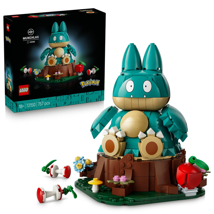 LEGO Pokémon Mampfaxo Figur - Modellbausatz für Erwachsene - Bauspielzeug aus dem Videospiel mit bew